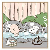 PEANUTS Snoopy 史努比 Everyday 毛巾手帕日式圖案 溫泉 米色